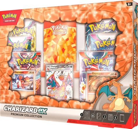 charizard ex metal box|Charizard EX premium collection box.